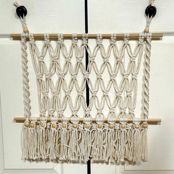 Handmade Macrame Boho Plushies/Doll hammock - Picture 2 of 3